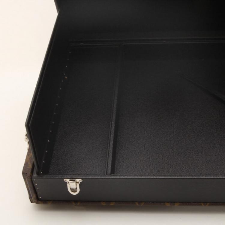 Pre Owned Louis Vuitton Monogram Macassar Custom Order Limited Briefcase