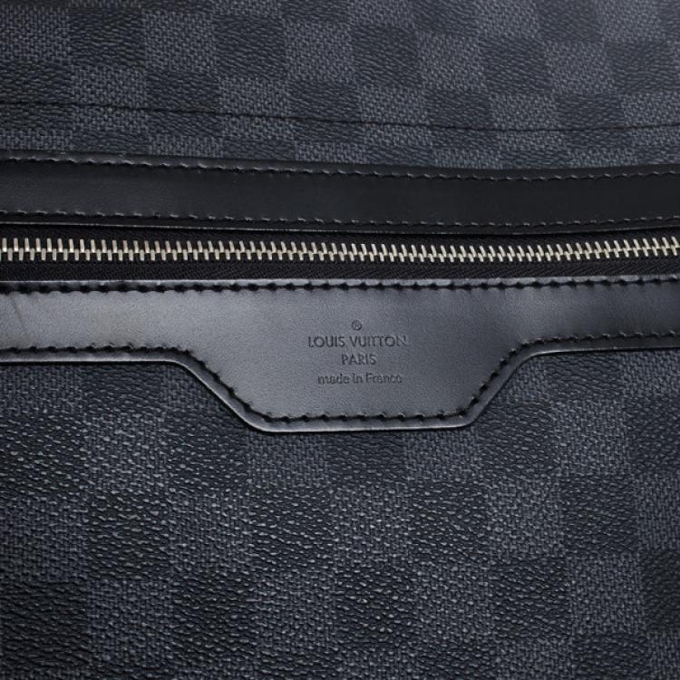 Pre Owned Louis Vuitton Damier Graphite Laptop Renzo Messenger Bag