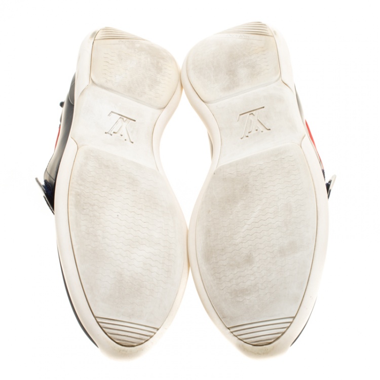 Pre Owned Louis Vuitton Tri Color Neoprene America's Cup Regatta Sneakers Size 43.5