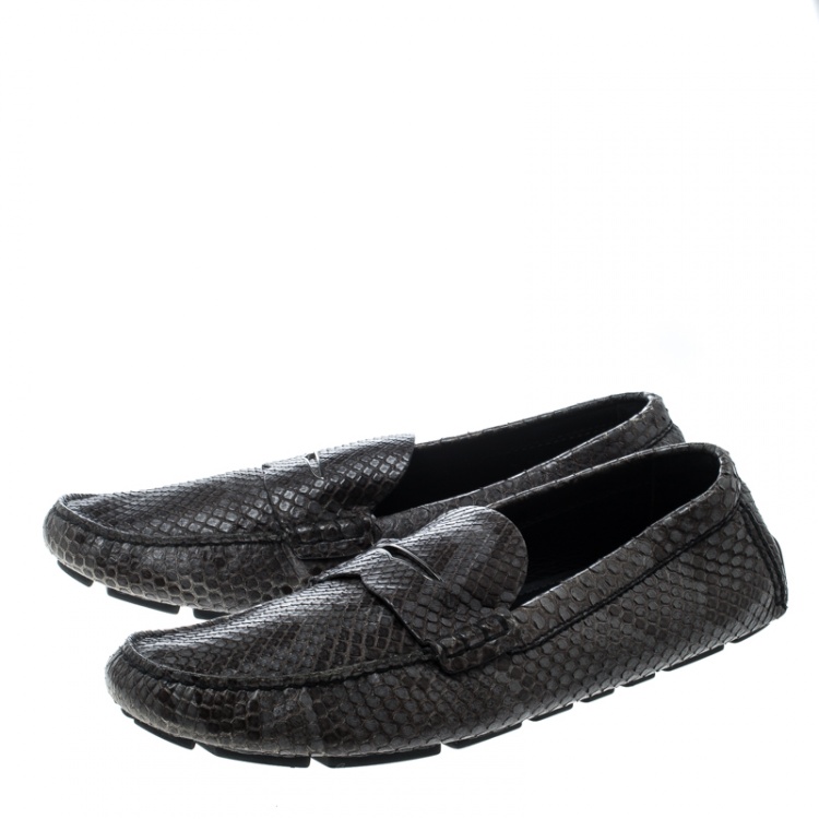 louis vuitton python loafers