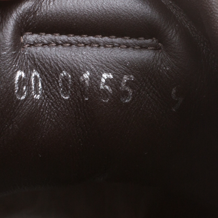 Pre Owned Louis Vuitton Brown Monogram Canvas and Leather Platform High Top Sneakers Size 43.5