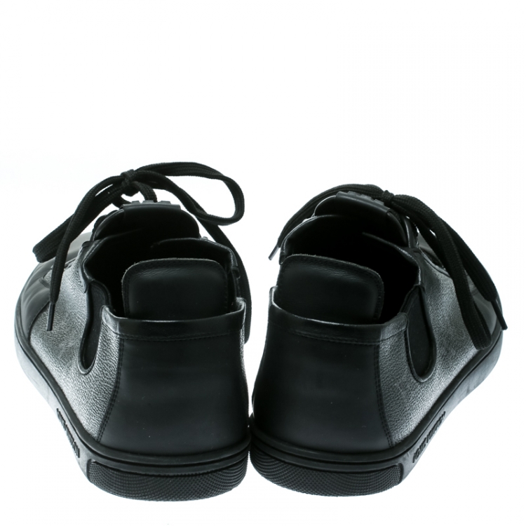 مملوكة مسبقًا Louis Vuitton Black Monogram Canvas and Leather Lace Up Sneakers Size 41.5