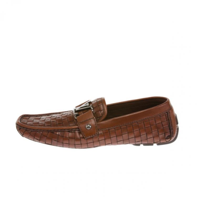 Louis Vuitton, Shoes, Louis Vuitton Brown Leather Monte Carlo Moccasin  Loafers Mens 95 Uk 5 Us