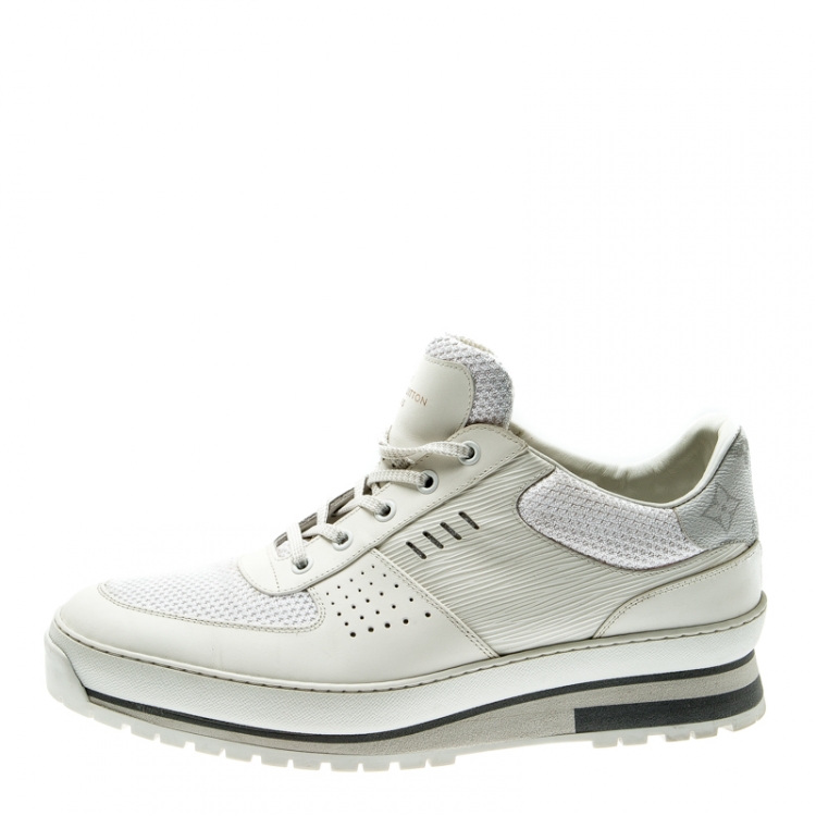 Louis Vuitton Men's Sneaker High Top White Leather & Mesh