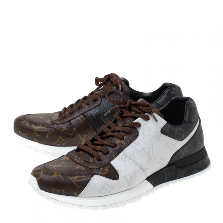 Pre Owned Louis Vuitton Tricolor Monogram Canvas Run Away Sneakers Size 43