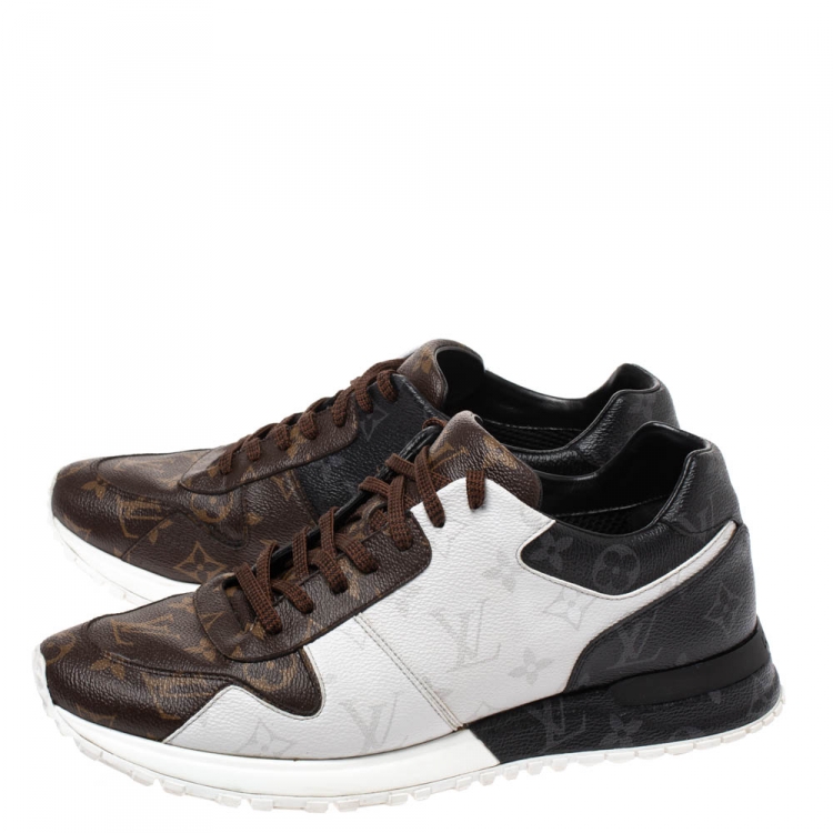 Pre Owned Louis Vuitton Monogram Coated Canvas Run Away Sneakers Size 42