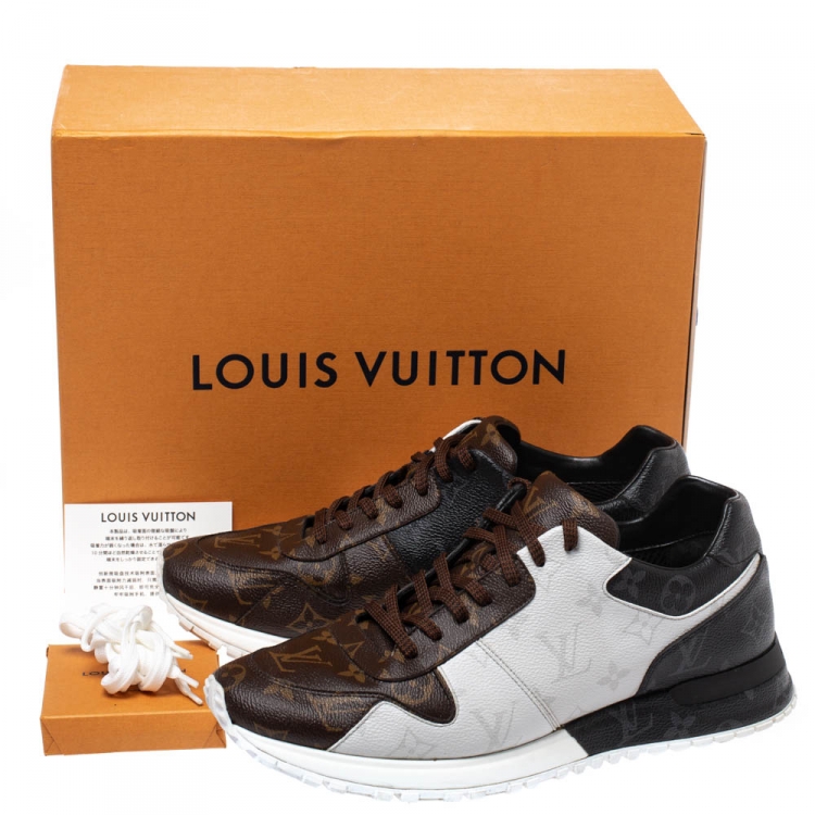 Pre Owned Louis Vuitton Monogram Coated Canvas Run Away Sneakers Size 42