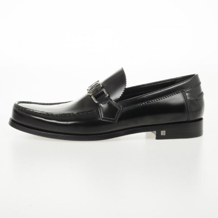 Louis Vuitton Shoe Size 9.5 Black Leather Solid loafer Men's Shoes — Labels  Resale Boutique