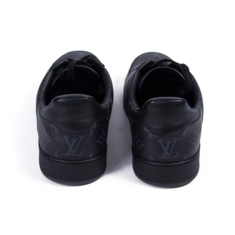 Pre Owned Louis Vuitton Monogram Eclipe Canvas and Leather Match-Up Sneakers Size 44