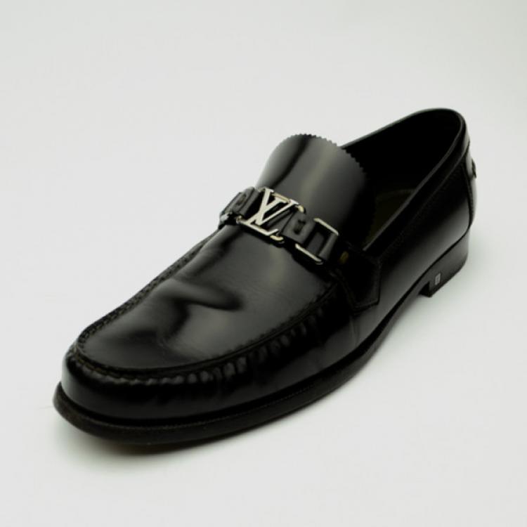 lv loafers black