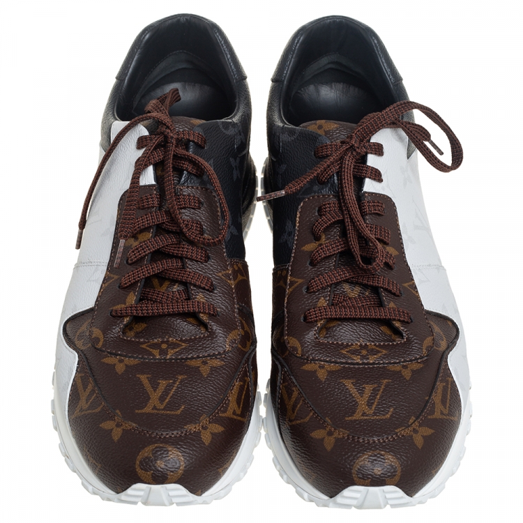 Pre Owned Louis Vuitton Tricolor Monogram Run Away Low Top Sneakers Size 44