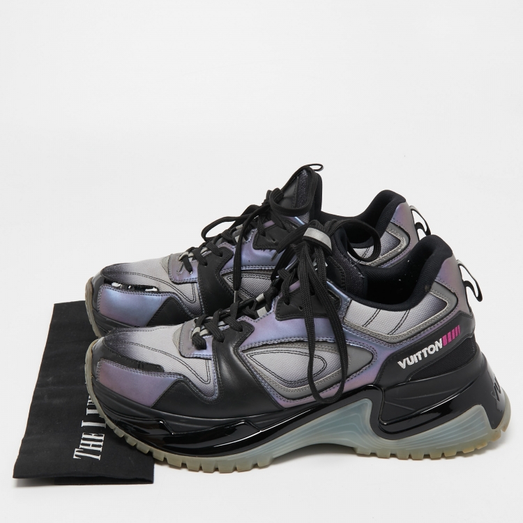 Pre Owned Louis Vuitton Multicolor Leather and Canvas RunAway Pulse Sneakers Size 42.5 