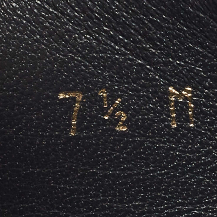 مملوكة مسبقًا Louis Vuitton Navy Blue Leather Slip On Loafers Size 41.5