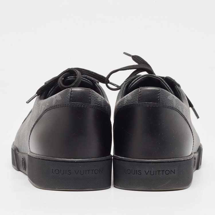 Pre Owned Louis Vuitton Monogram Eclipse Canvas and Leather Match Up Sneakers Size 42