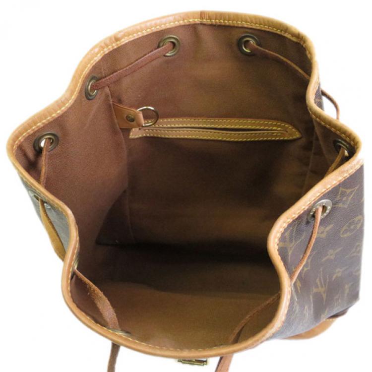 Pre Owned Louis Vuitton Monogram Montsouris MM Backpack