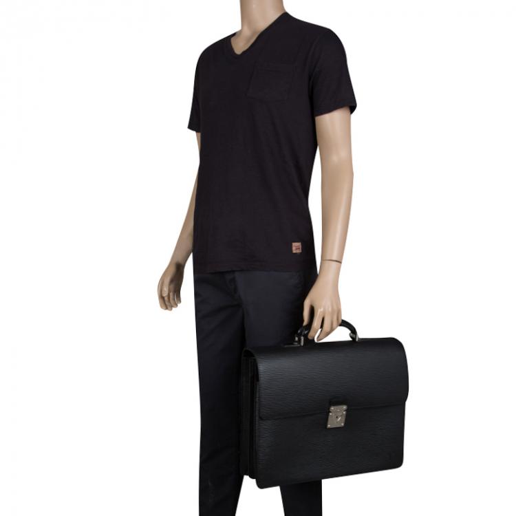 Louis Vuitton Black Epi Leather Briefcase. Great business / laptop bag.