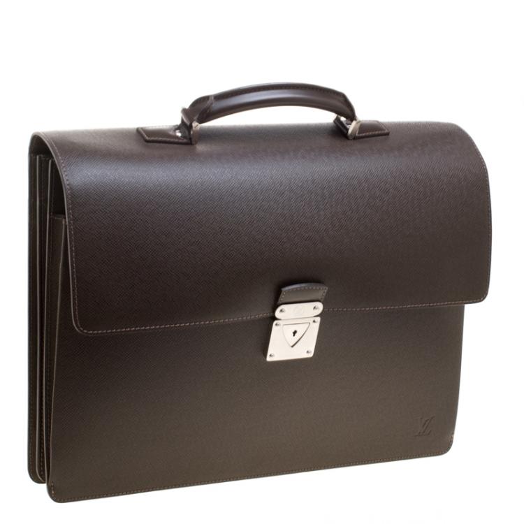 Pre Owned Louis Vuitton Grizzli Taiga Leather Robusto 1 Compartment Briefcase