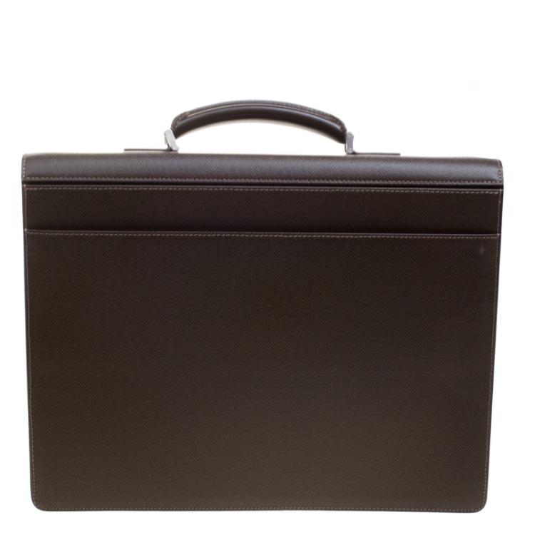 Pre Owned Louis Vuitton Grizzli Taiga Leather Robusto 1 Compartment Briefcase