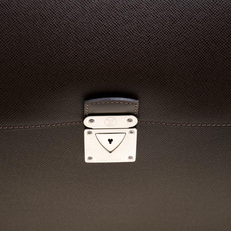 Pre Owned Louis Vuitton Grizzli Taiga Leather Robusto 1 Compartment Briefcase
