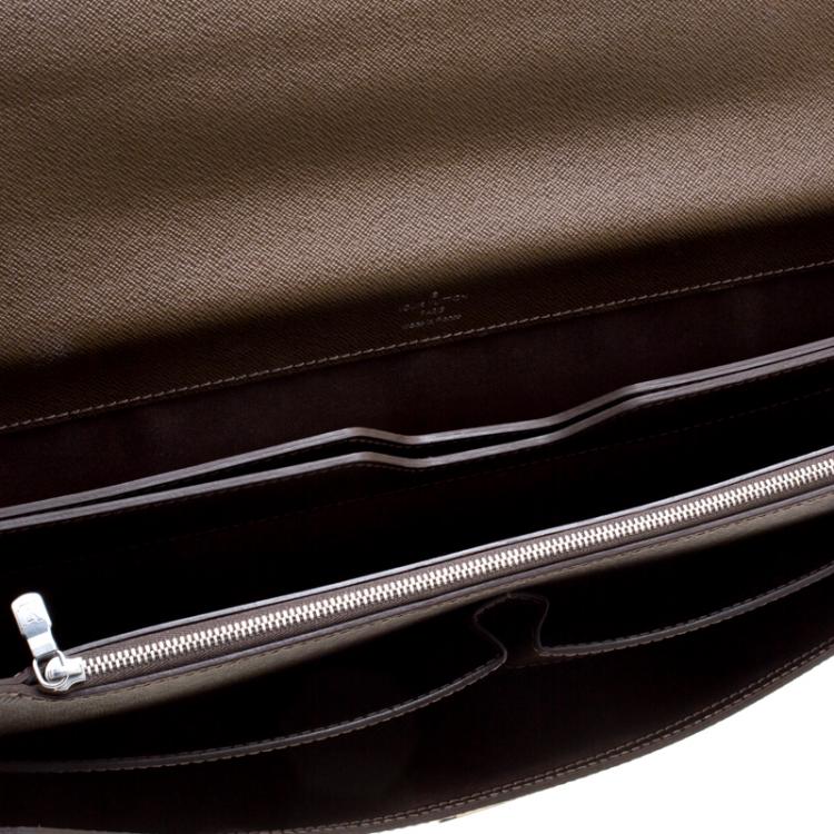 Pre Owned Louis Vuitton Grizzli Taiga Leather Robusto 1 Compartment Briefcase