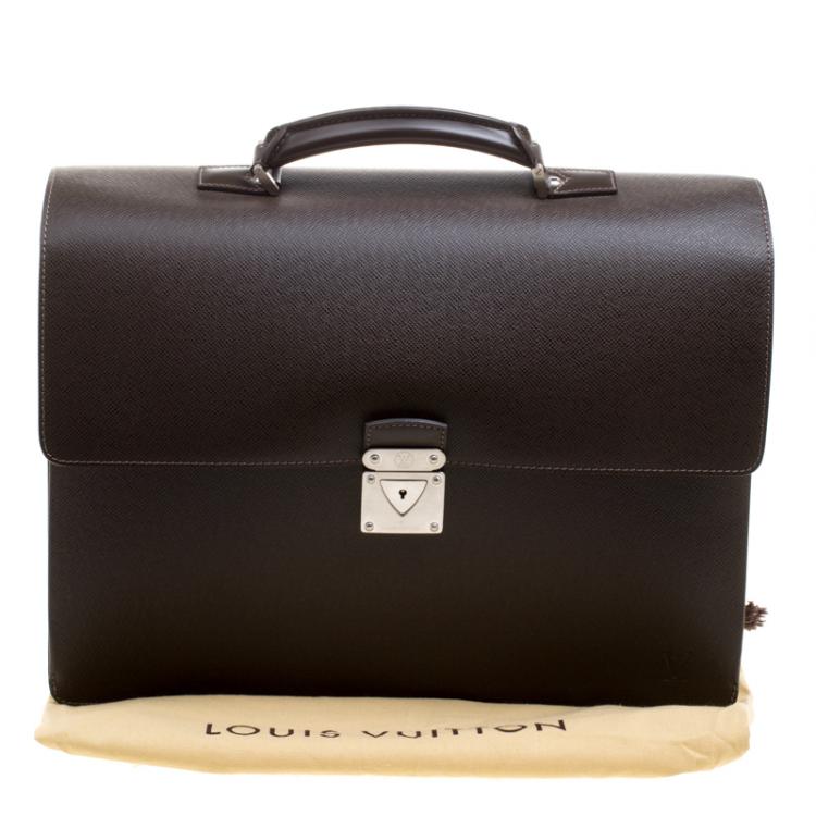 Pre Owned Louis Vuitton Grizzli Taiga Leather Robusto 1 Compartment Briefcase