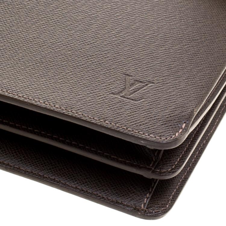 Pre Owned Louis Vuitton Grizzli Taiga Leather Robusto 1 Compartment Briefcase