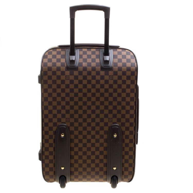 Pre Owned Louis Vuitton Damier Ebene Canvas Pegase 55 Luggage