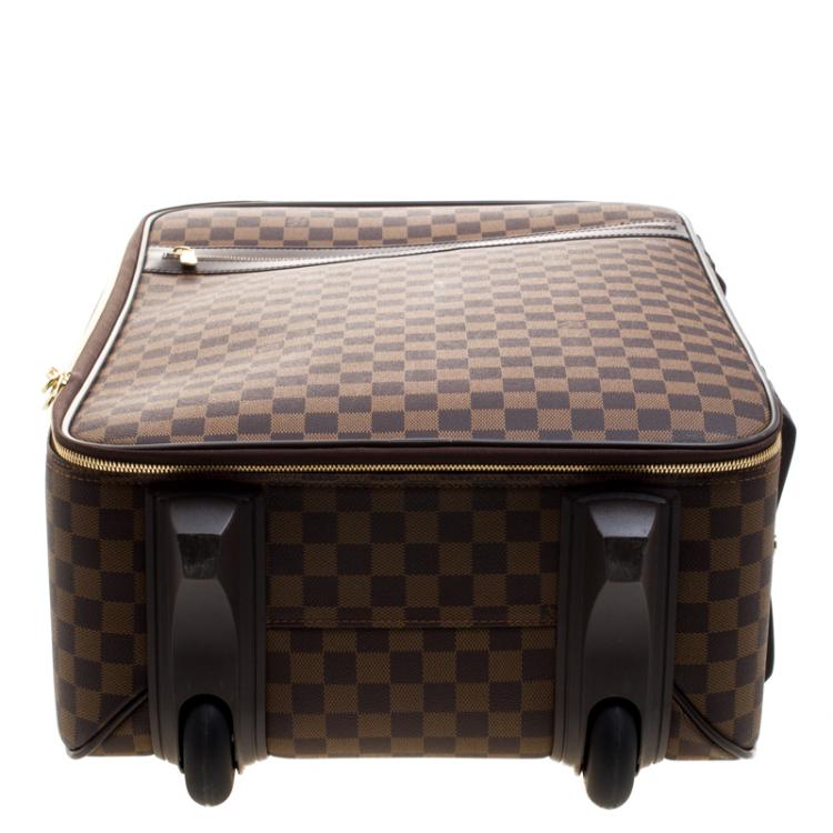 Pre Owned Louis Vuitton Damier Ebene Canvas Pegase 55 Luggage