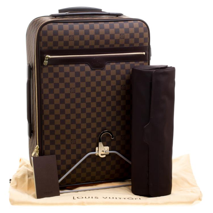 Pre Owned Louis Vuitton Damier Ebene Canvas Pegase 55 Luggage