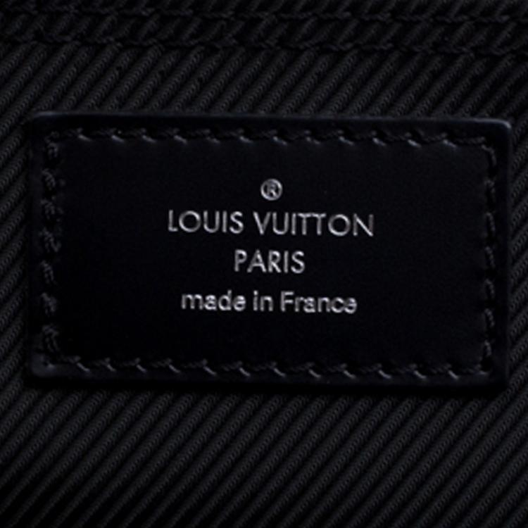 Pre Owned Louis Vuitton Green Taiga Leather and Nylon Garment Bag