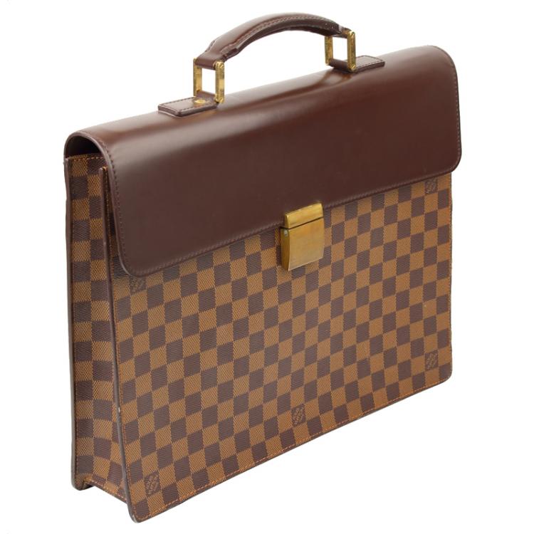 louis vuitton altona damier ebene gm brown