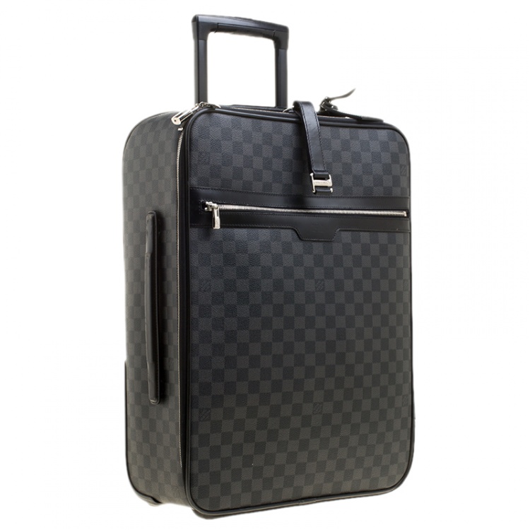 Pre Owned Louis Vuitton Damier Graphite Canvas Pegase 55 Luggage