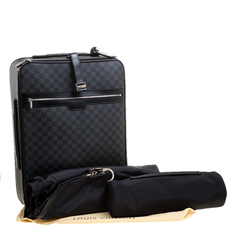 Pre Owned Louis Vuitton Damier Graphite Canvas Pegase 55 Luggage