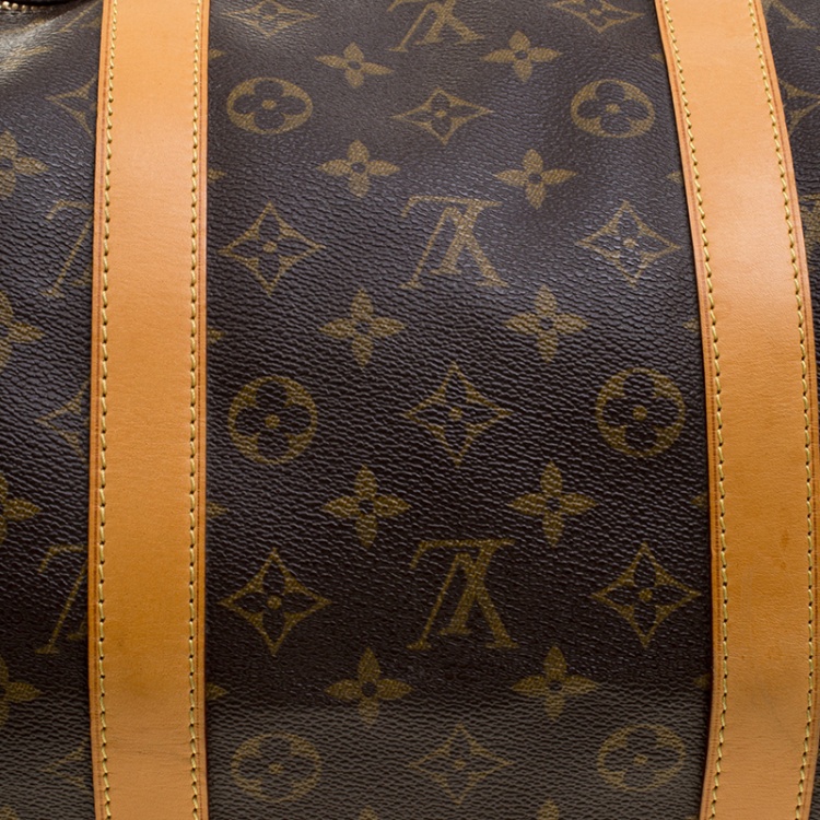 Pre Owned Louis Vuitton Monogram Canvas Keepall 55 Bag