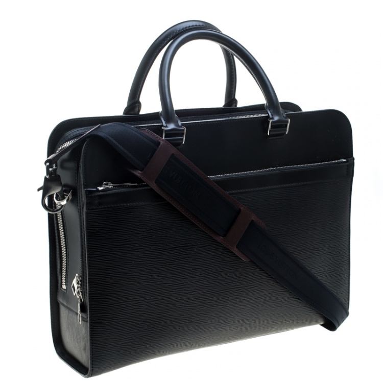 Pre Owned Louis Vuitton Epi Leather Bassano GM Briefcase 