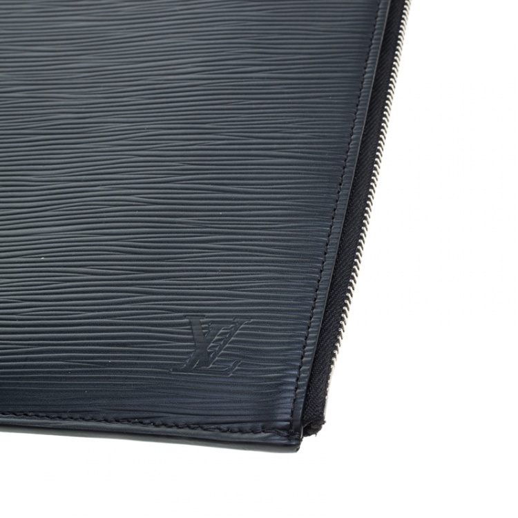Pre Owned Louis Vuitton Black Epi Leather Poche Documents Portfolio Case