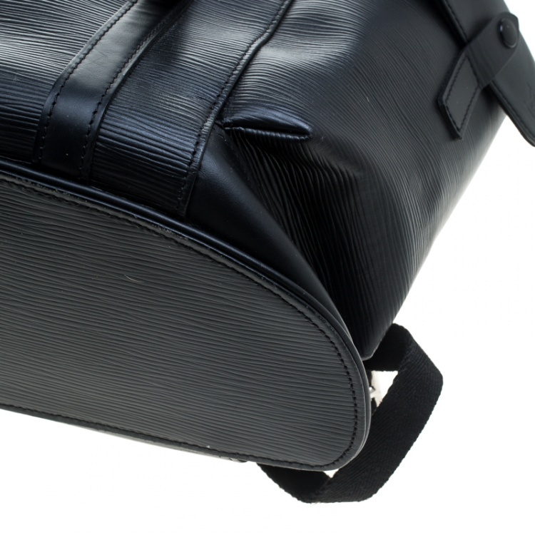 Pre Owned Louis Vuitton Black Epi Leather Christopher PM Backpack