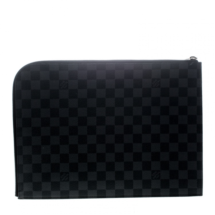 Pre Owned Louis Vuitton Damier Graphite Canvas Poche Documents Portfolio Case