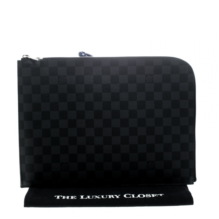 Pre Owned Louis Vuitton Damier Graphite Canvas Poche Documents Portfolio Case