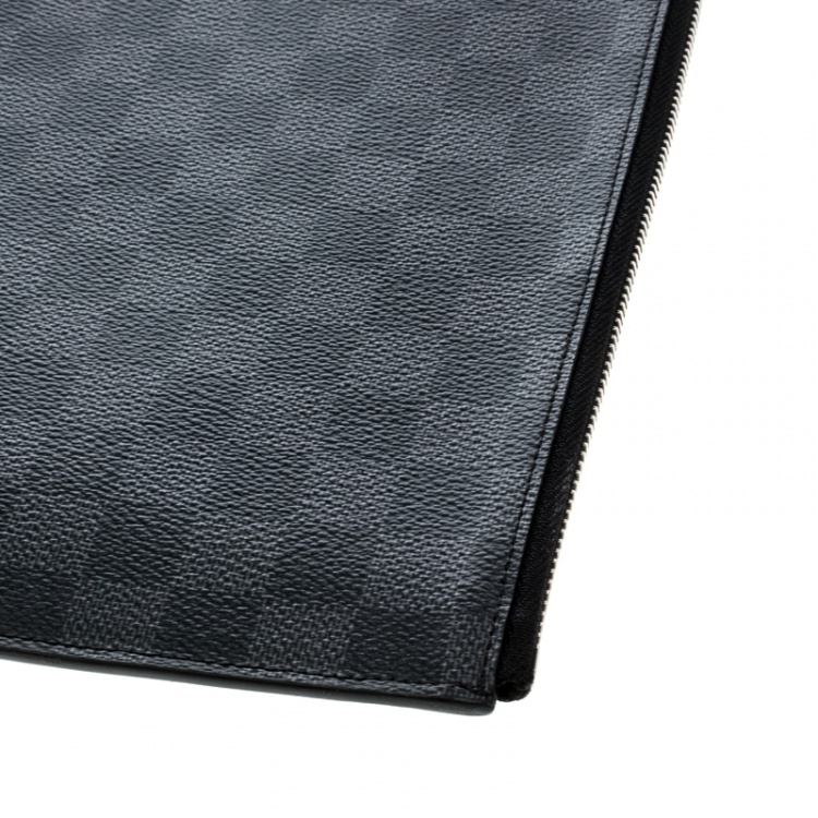 Pre Owned Louis Vuitton Damier Graphite Canvas Poche Documents Portfolio Case