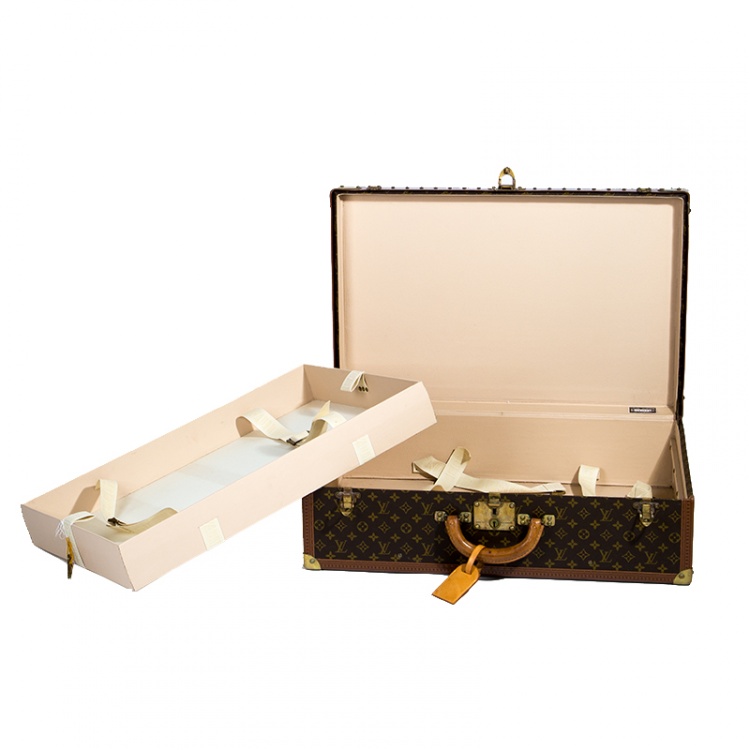 Pre Owned Louis Vuitton Monogram Canvas Bisten 70 Hardsided Suitcase