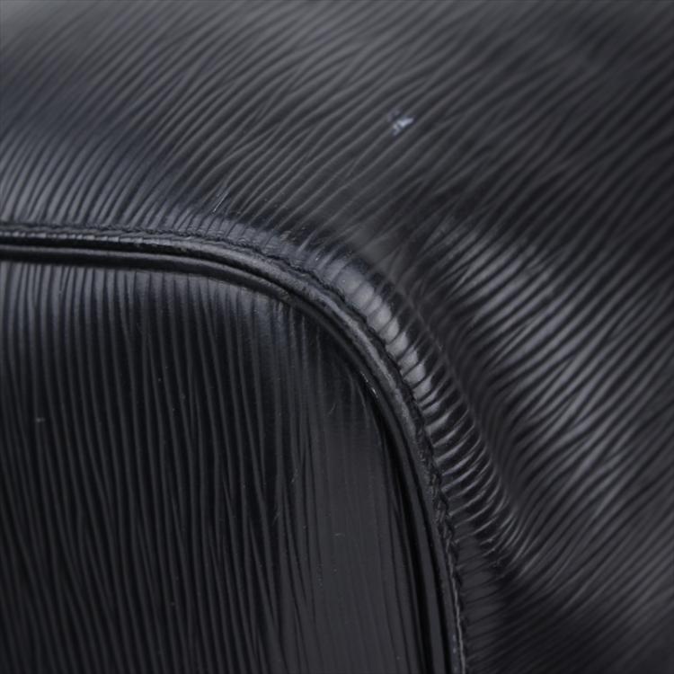 Pre Owned Louis Vuitton Noir Epi Leather Keepall 50 Bag