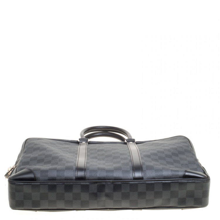 Pre Owned Louis Vuitton Damier Graphite Canvas Porte Documents Voyage Briefcase