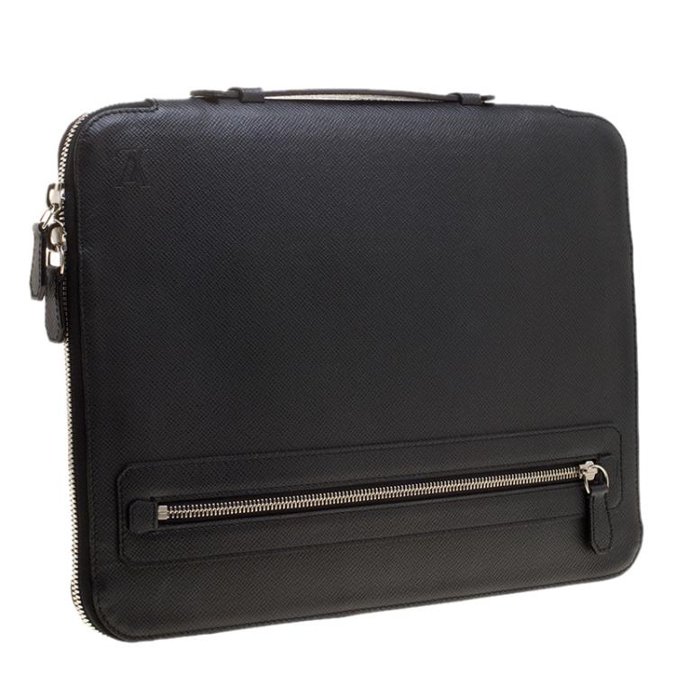 Pre Owned Louis Vuitton Ardoise Taiga Leather Vladimir Business Portfolio