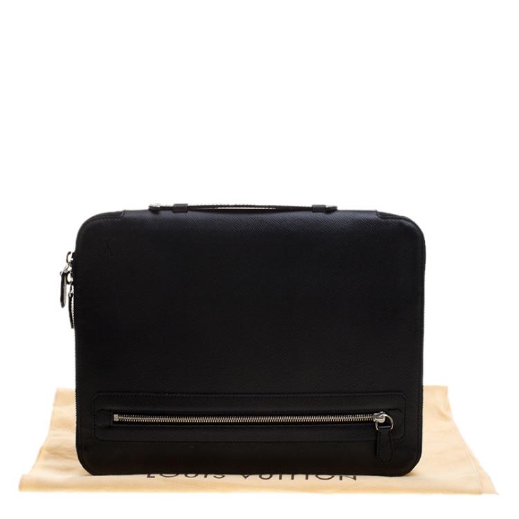 Pre Owned Louis Vuitton Ardoise Taiga Leather Vladimir Business Portfolio