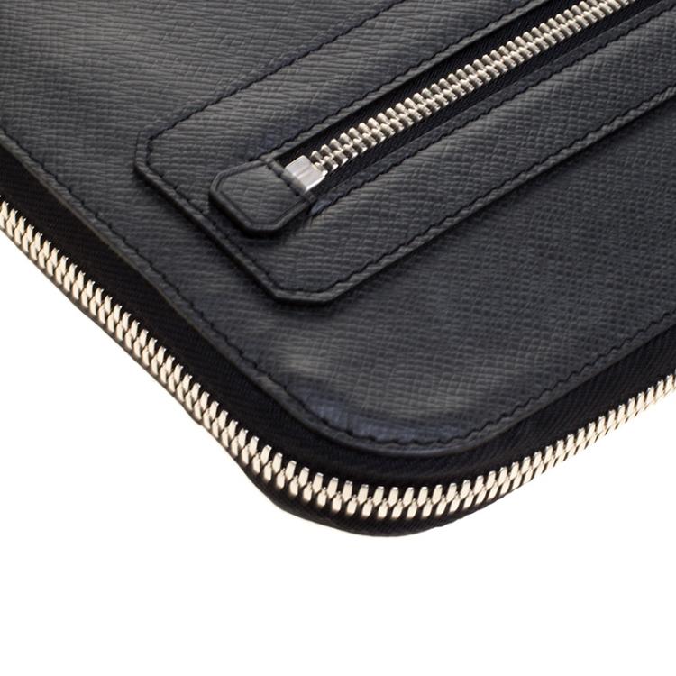 Pre Owned Louis Vuitton Ardoise Taiga Leather Vladimir Business Portfolio
