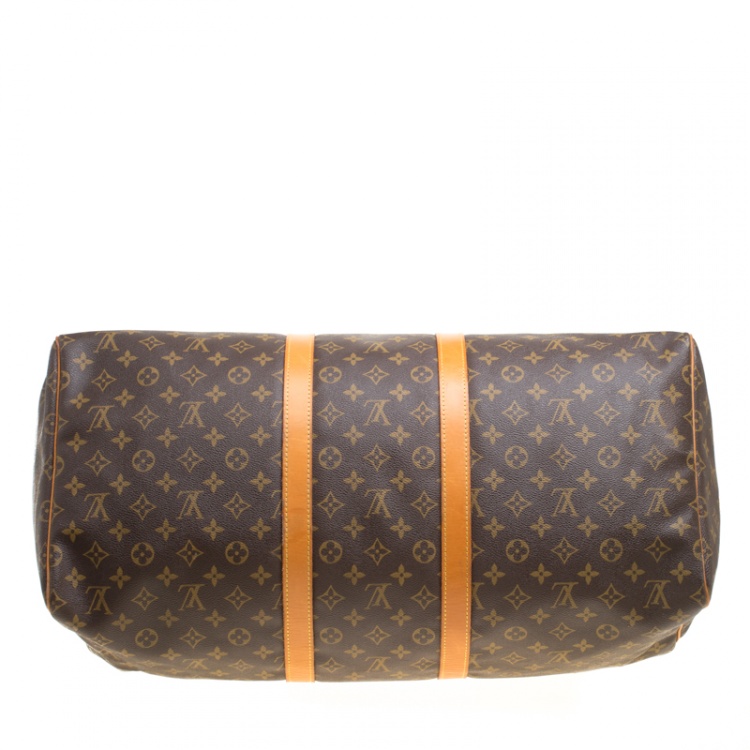 Pre Owned Louis Vuitton Monogram Canvas Keepall 55 Bag