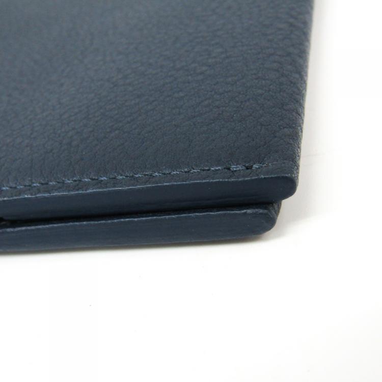 Pre Owned Louis Vuitton Bleu Marine Calf Leather Agenda Cover