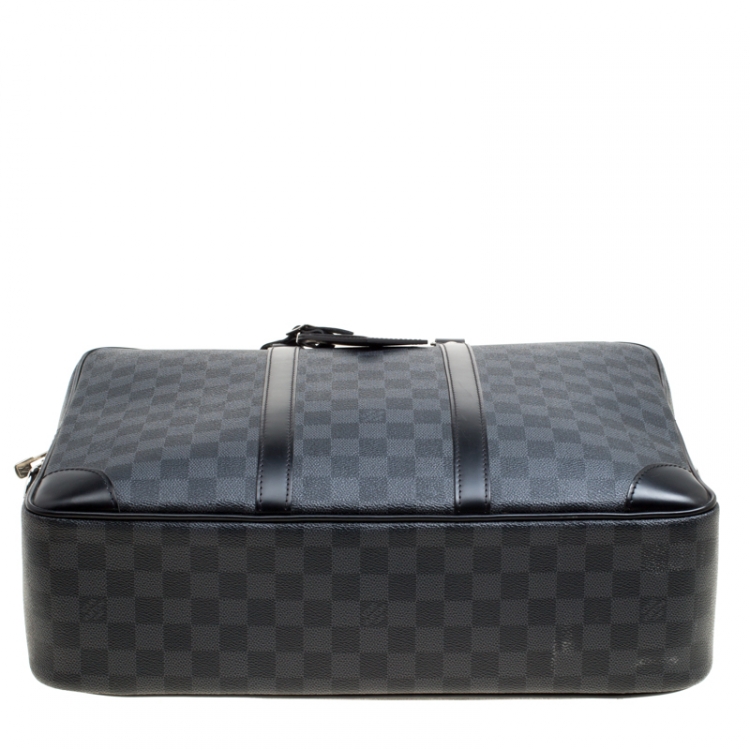 Pre Owned Louis Vuitton Damier Graphite Canvas Porte Documnets Voyage GM Bag