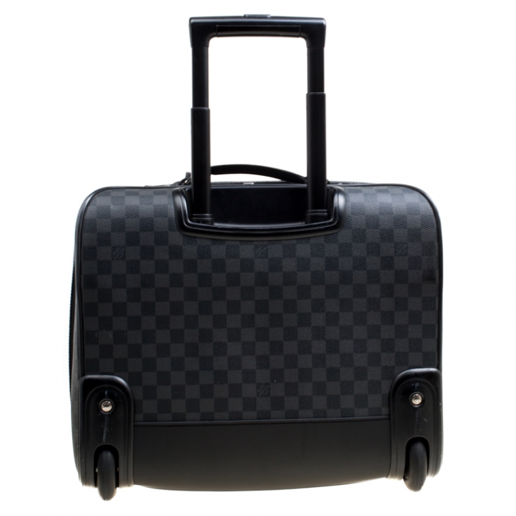 Pre Owned Louis Vuitton Damier Graphite Canvas Pilot Case Luggage